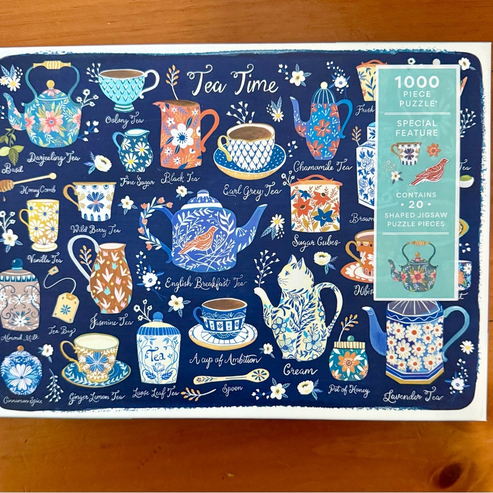 Tea Time 1000 Piece Puzzle - Blue
